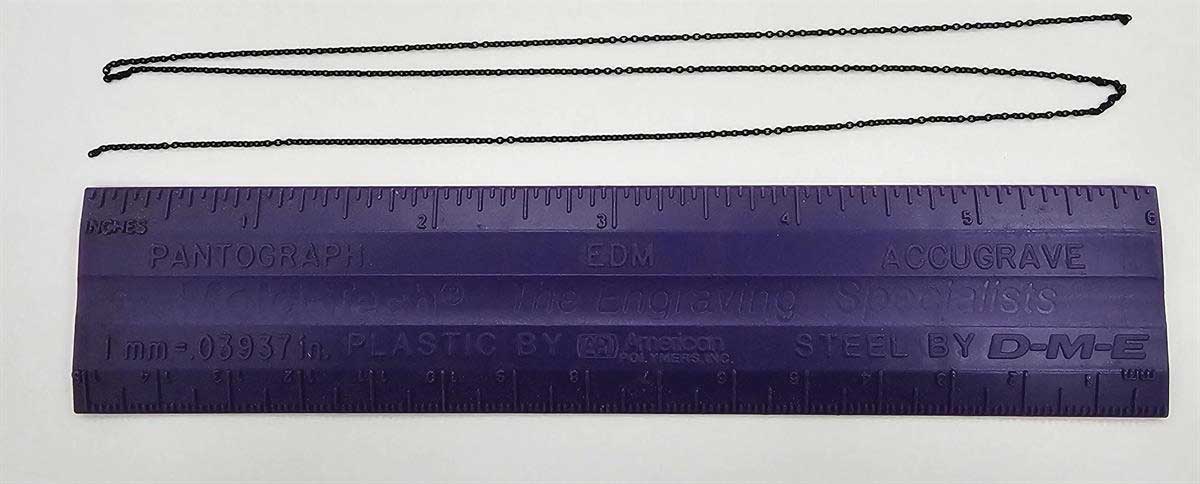Image for 293-8334 Brass Chn,Blak 18"40 lnks