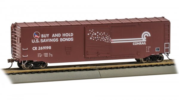 Bachmann 19413 50' Sliding Door Boxcar (US Saving Bonds) - Conrail #269198 (without roofwalk) HO Scale