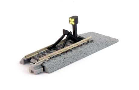 Kato 20-064 Unitrack 66mm (2 5/6") Illuminated Bumper Track Type C (DCC Compatible) [1 pc]; N Scale, 20064