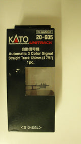 Kato 20-605-1 124mm (4 7/8") Automatic Three-Color Signal Track [1 pc]; N Scale, 206051