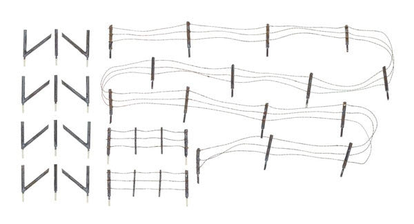 Woodland Scenics 3000 Barbed Wire Fence (SCALE=O) Part # 785-3000