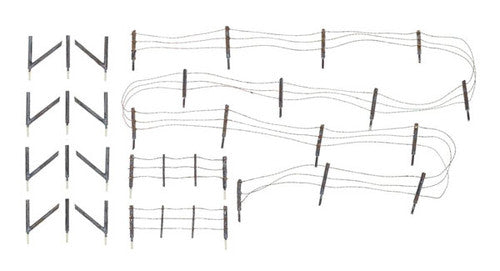 Woodland Scenics 3000 Barbed Wire Fence (SCALE=O) Part # 785-3000
