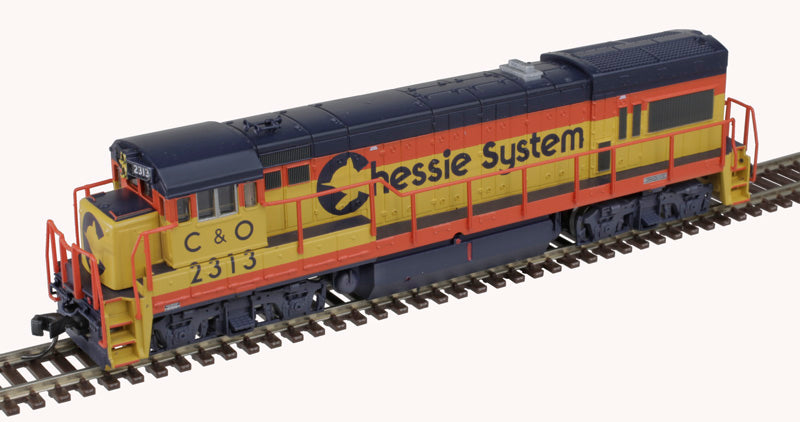 ATLAS 40004655 GE U23B - Chessie C&O #2313 (orange, blue, yellow) DCC & Sound Equipped N Scale