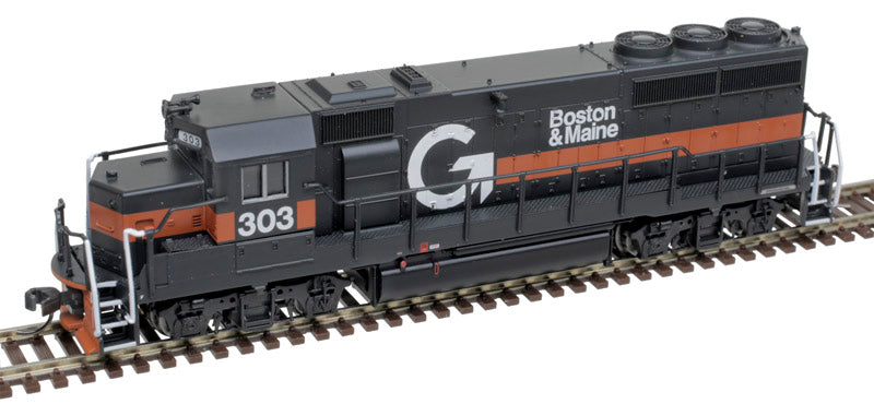 ATLAS 40004729 EMD GP40-2 - Guilford Rail System B&M #303 (gray, orange) DCC & Sound Equipped N Scale