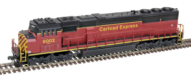 ATLAS 40005240 EMD SD60M Carload Express #6001 (maroon, yellow) with Ditch Lights DCC & Sound N Scale