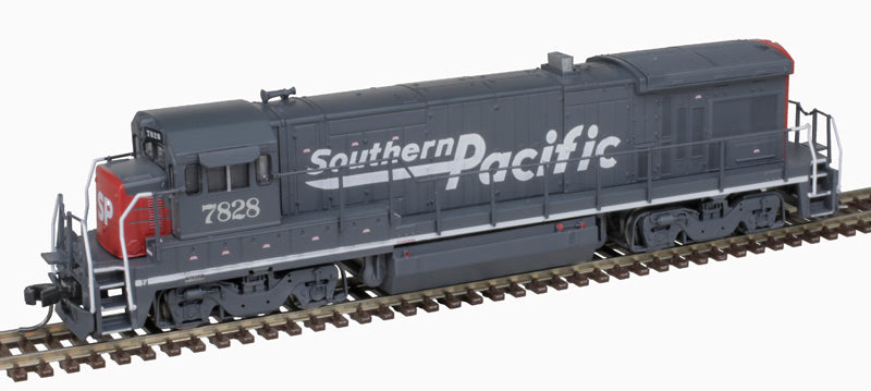 Atlas 40005470 GE B30-7 SP Southern Pacific #7828 (Ditch Lights, red, gray, Speed Lettering) DCC & Sound N Scale