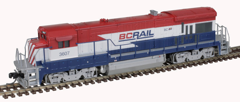 Atlas 40005473 GE B36-7 BC Rail #3613 (Ditch Lights; red, white, blue) DCC & Sound N Scale