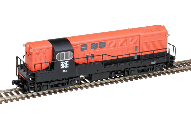 Atlas 40005541 FM H16-44 NH New Haven #594 (Post McGinnis, orange, black) DCC & Sound N Scale