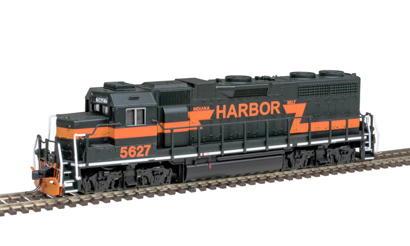 Atlas 40005627 EMD GP38 Indiana Harbor Belt #5627 (dark green, orange, Ditch Lights) DCC & Sound N Scale