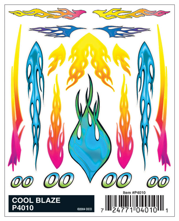 Image for 785-4010 PineCar Decal Cool Blaze