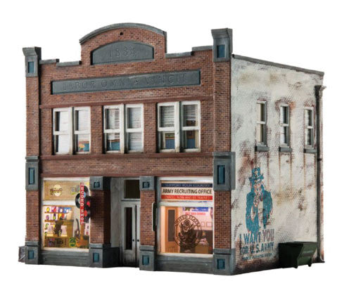 Woodland Scenics 5067 Records & Recruiting - Built-&-Ready(R) Landmark Structures(R) -- Assembled HO Scale