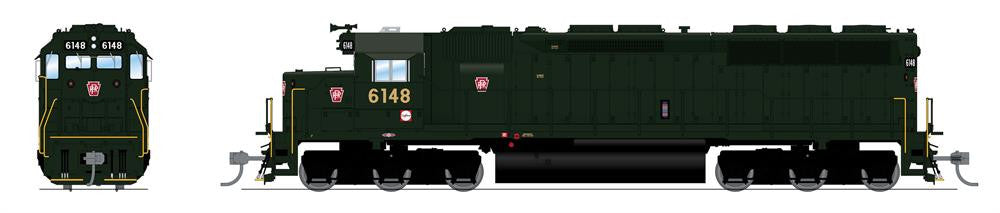 BLI 4290 EMD SD45, PRR Pennsylvania #6157, Brunswick Green, Paragon4 SOUND & DCC HO Scale