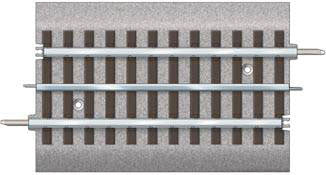 612024 Lionel/ FasTrack(TM) Track w/Roadbed - 3-Rail -- 1/2 Straight Track - 5" 12.7cm   (Scale=O) #434-612024