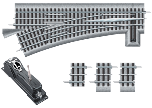 612057 Lionel / O-60 FasTrack Remote Left-Hand Switch (Scale=O) #434-612057