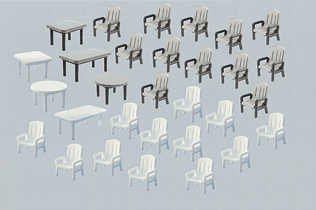 Image for 272-272441 Garden Chairs/Tables 30/