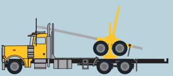 Image for 744-47985 Ptrblt 379 Log w/Trlr Ylw