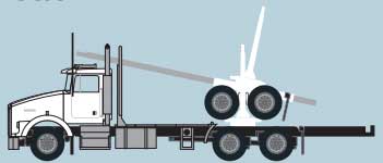 Image for 744-48082 Kenworth T800 Wht/Blk