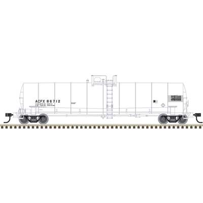 Atlas 20007620 ACF 23,500-Gallon Tank Car - Ready to Run - Master(R) -- ACFX #86725 (white, reporting marks only) HO Scale