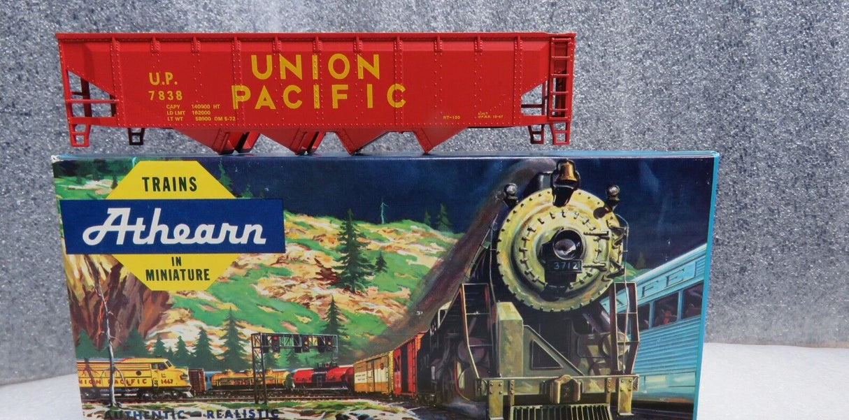 Bev-Bel 472-3 40' Open Top Quad Hopper UP Union Pacific "Large Gothic Print" #7845 HO Scale