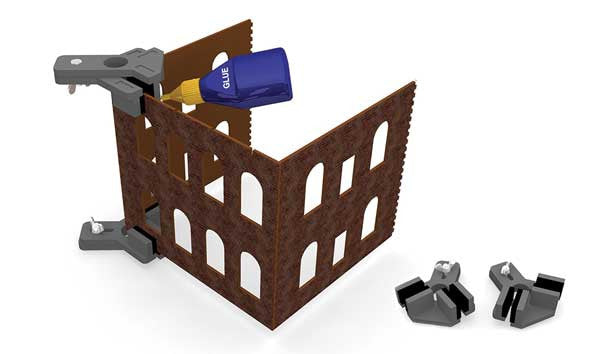 Bachmann 39010 Right Angle Hold & Glue Set All Scale