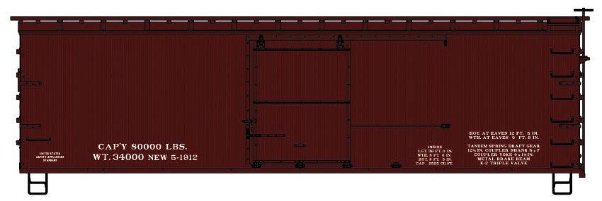 Image for 112-1898 36' Wd Box Strt Data Red