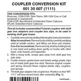 00130007 MICRO TRAINS / 001 30 007 COUPLER CONVERSION KIT (1111)  (SCALE=N)