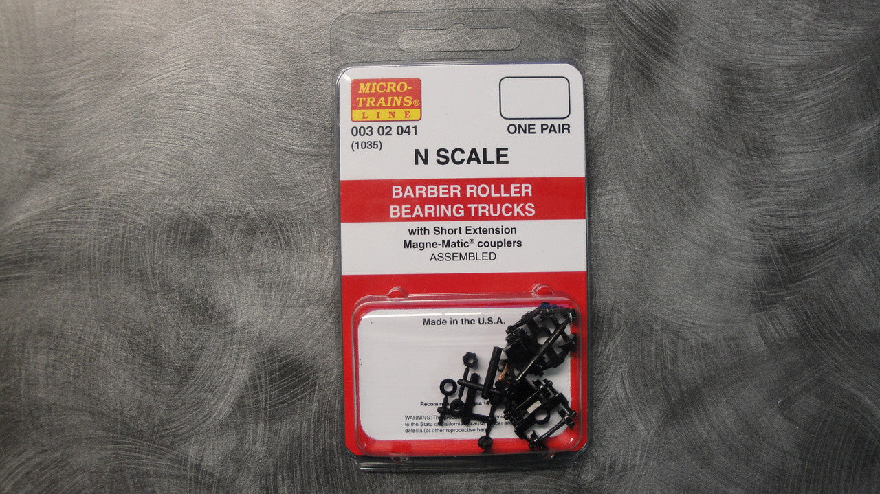 00302041 MICRO TRAINS / 003 02 041 BARBER ROLLER BEARING TRUCKS (1035)   (SCALE=N)