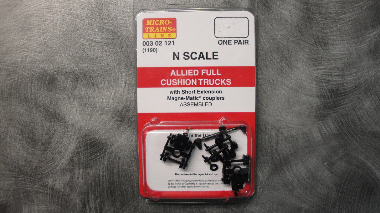00302121 MICRO TRAINS / 003 02 121 ALLIED FULL CUSHION TRUCKS  (1190)    (SCALE=N)