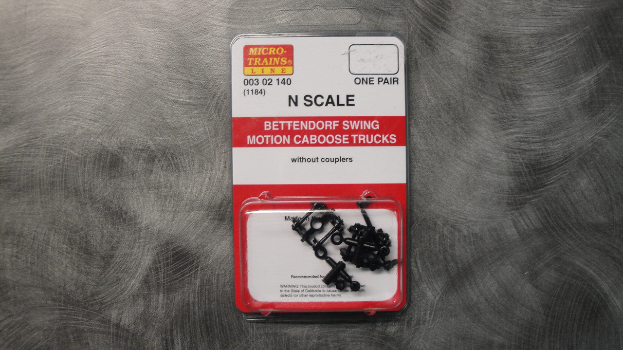 00302140 MICRO TRAINS / 003 02 140 BETTENDORF SWING MOTION CABOOSE TRUCKS - (1184)   (SCALE=N)
