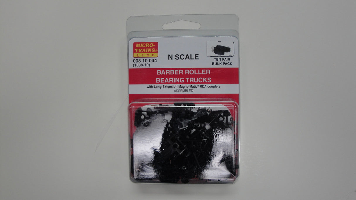 00310044 MICRO TRAINS / 003 10 044 BARBER ROLLER BEARING TRUCKS (1038-10)  (SCALE=N)