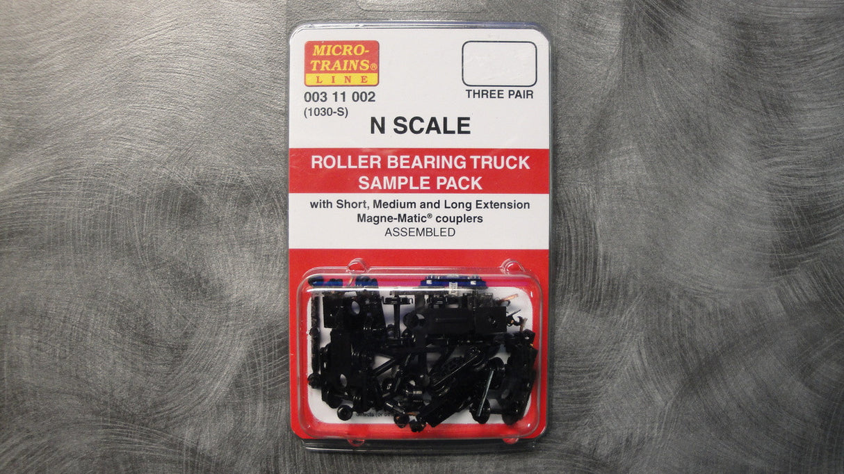 00311002 MICRO TRAINS / 003 11 002 ROLLER BEARING TRUCKS (1030-S)  (SCALE=N)