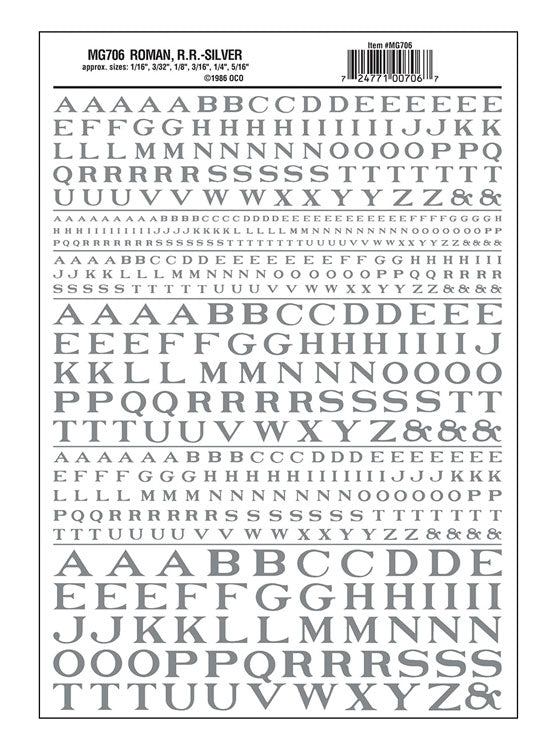 Image for 785-706 DT Rlrd Roman Alpha Slv