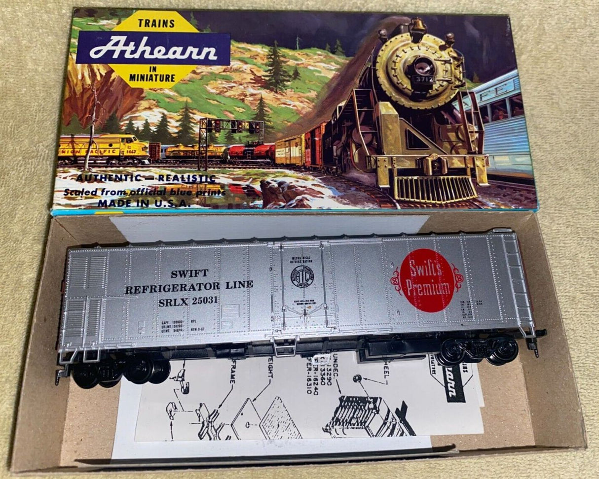 Bev-Bel 497-2 50' Mechanical Reefer SRL Swift Refrigerator Line "Swift's Premium" #25031 HO Scale