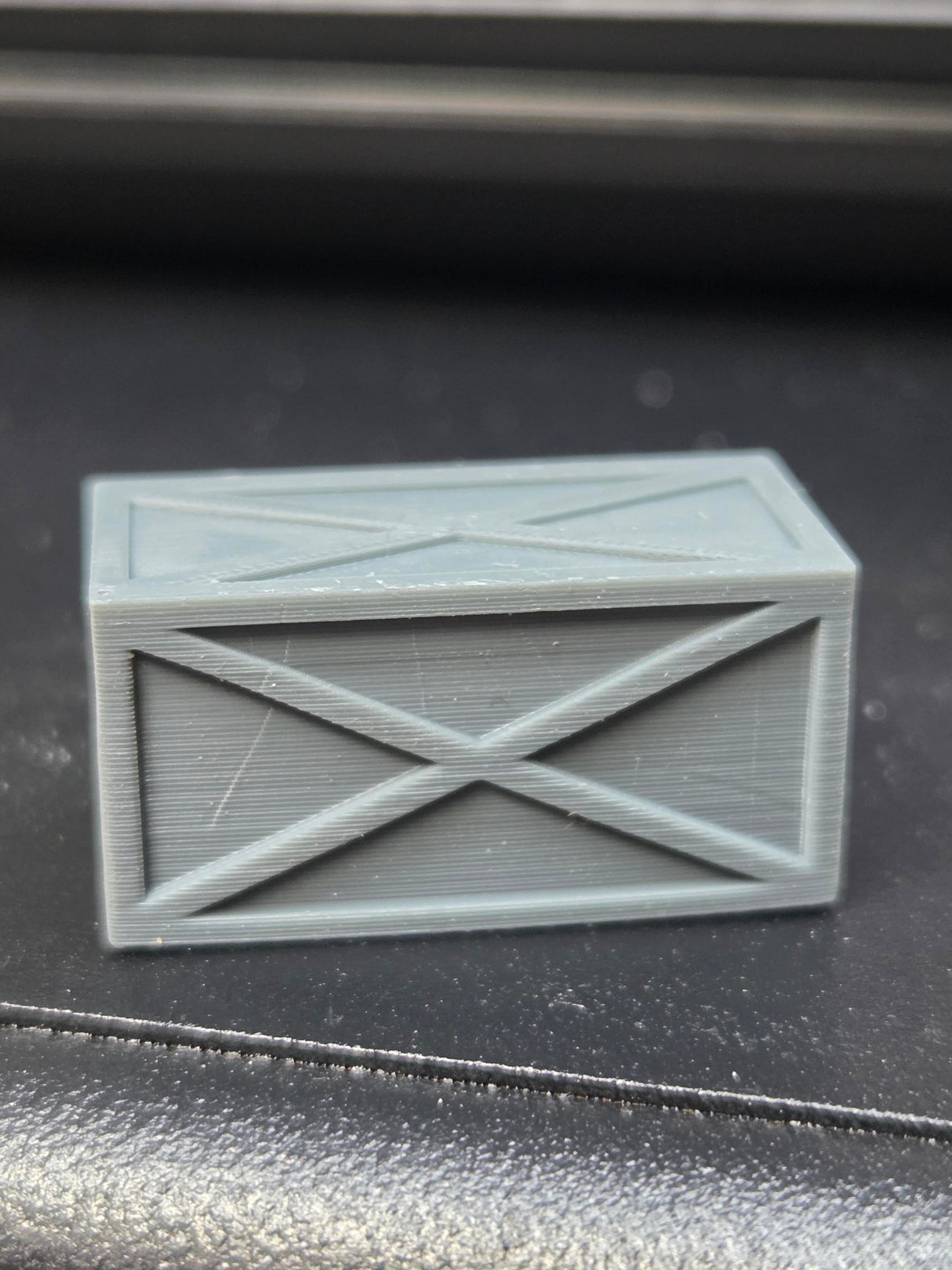 3GResinprints B-00042 4' x 4' x 8' Wooden crate (2 per package) HO Scale