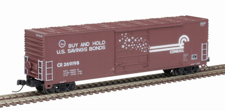 Atlas 50005238 Class X72 50' Boxcar CR - Conrail #269198 (brown, white, blue, US Savings Bonds logo) N Scale