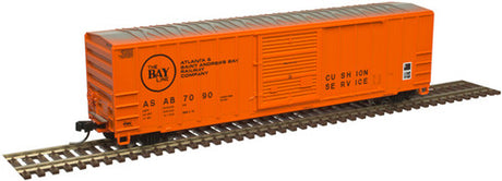 ATLAS 50005574 FMC 5077 Single-Door Boxcar Atlanta & St. Andrews Bay #7090 (orange, black) N Scale