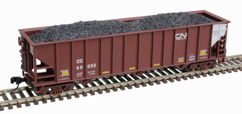 ATLAS Trainman 50005843 90 Ton Hopper - Canadian National CC #40001 (Boxcar Red, white) N Scale