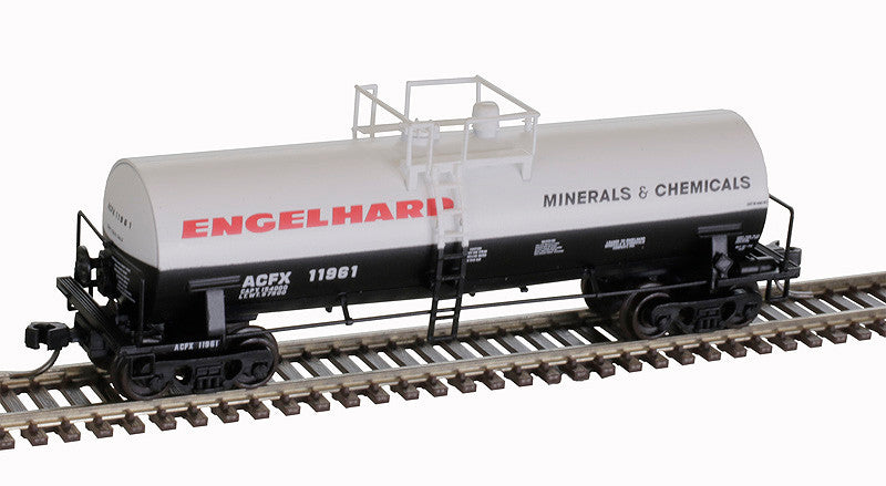 Atlas 50006156 ACFX Engelhard #11959 (white, red, black) ACF 14,000 Gallon Kaolin Tank Car N Scale