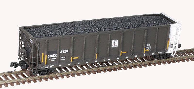 ATLAS 50006365 Cobra trading COBX #4124 (black, white) Coalveyor Bathtub Gondola N Scale