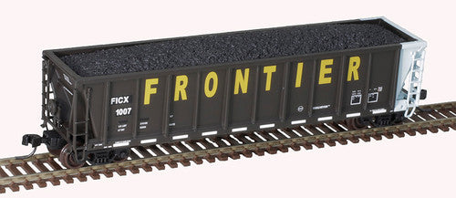 ATLAS 50006369 Frontier Scrap Metals FICX #1009 (black, blue, yellow) Coalveyor Bathtub Gondola N Scale