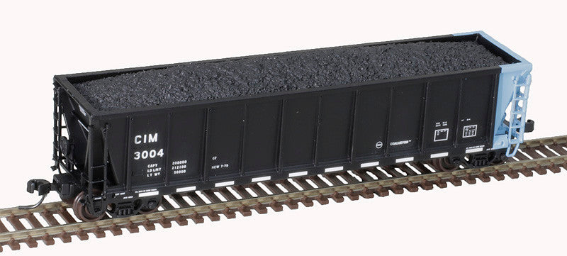 ATLAS 50006377 Chicago & Illinois Midland #3001 (black, blue) Coalveyor Bathtub Gondola N Scale