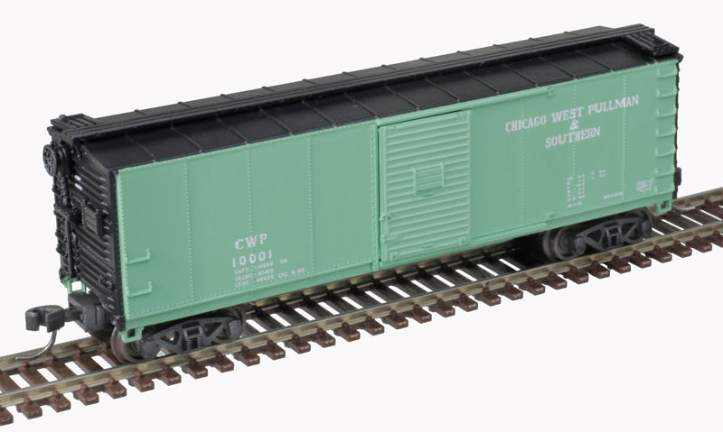 Atlas 50006392 USRA Steel Rebuilt 40' Boxcar - Chicago, West Pullman & Southern #10001 (green, black, white) N Scale