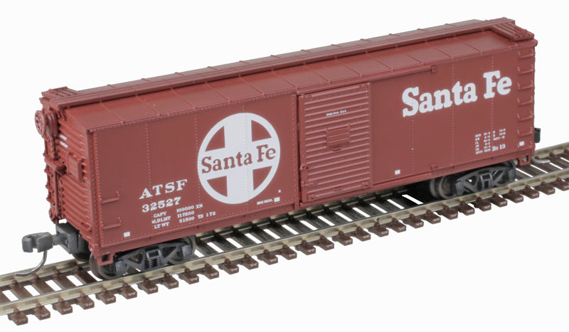 Atlas 50006398 USRA Steel Rebuilt 40' Boxcar - ATSF Santa Fe #32527 (Boxcar Red, white, Large Logo & Lettering) N Scale