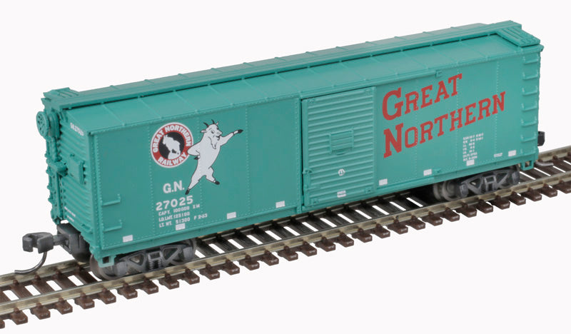 Atlas 50006404 USRA Steel Rebuilt 40' Boxcar 3 Pack - Great Northern #27023, 2511, 34000 (3 Schemes: red, Glacier, orange/green) N Scale