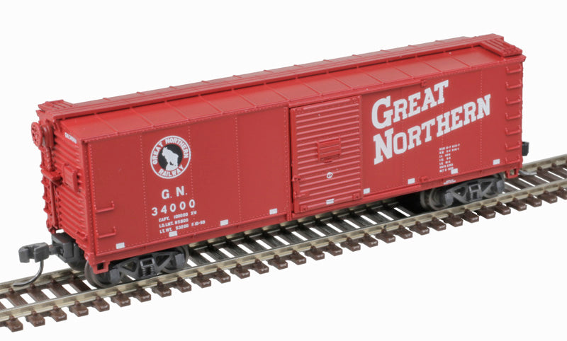 Atlas 50006404 USRA Steel Rebuilt 40' Boxcar 3 Pack - Great Northern #27023, 2511, 34000 (3 Schemes: red, Glacier, orange/green) N Scale