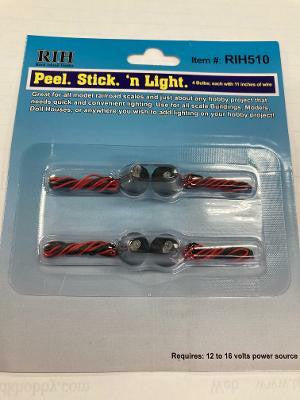 Rock Island Hobby RIH510 Peel Stick Light 4 Pieces 510