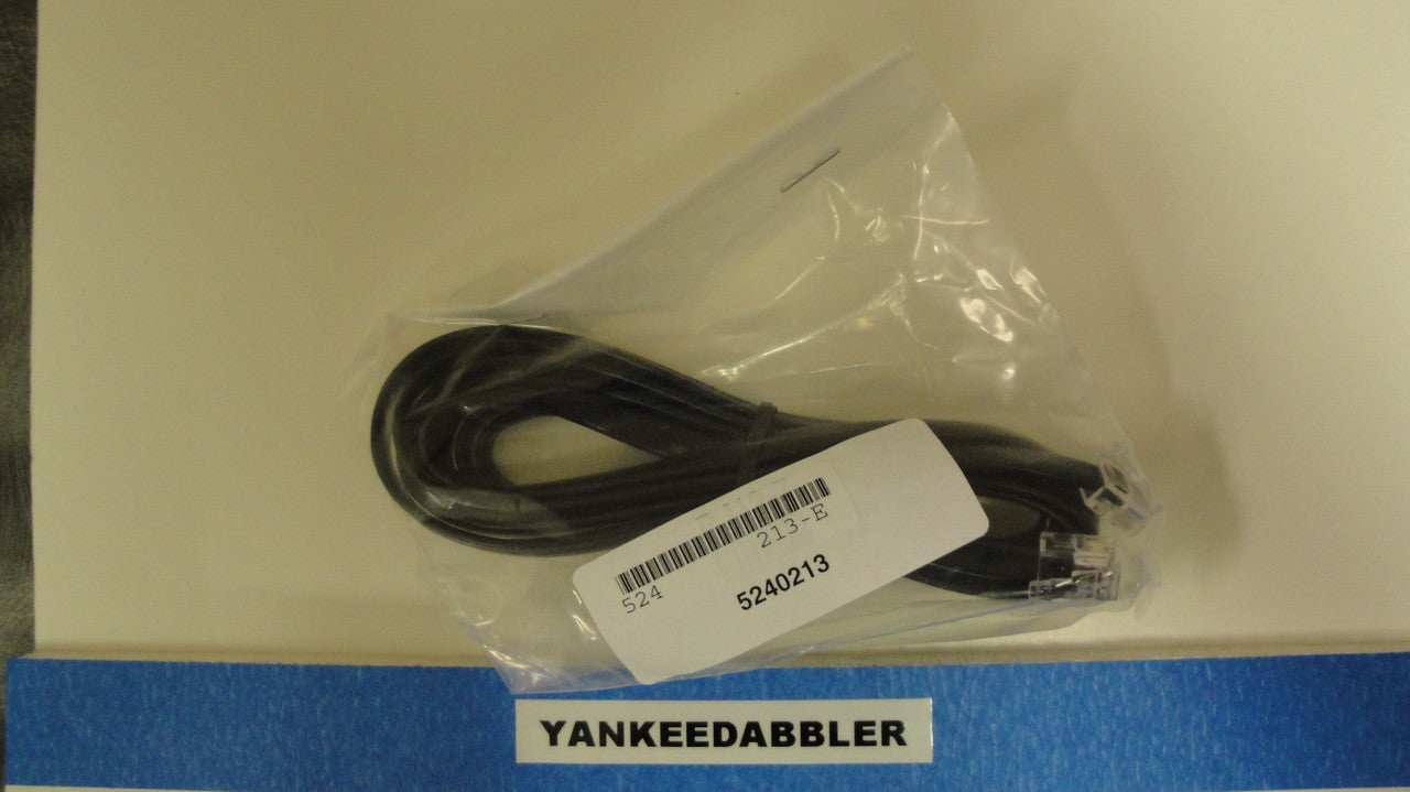 213 NCE /  6-Wire Straight Cab Bus Cable -- RJ (SCALE=ALL) Part # = 524-213