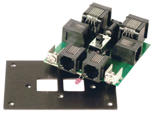 234 NCE / UTP-CAT5 Fascia Panel -- With 2 CAT (SCALE=ALL) Part # = 524-234