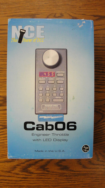 40 NCE / Cab06r Wireless Intermediate DCC Throttle -- (SCALE=ALL) Part # = 524-40