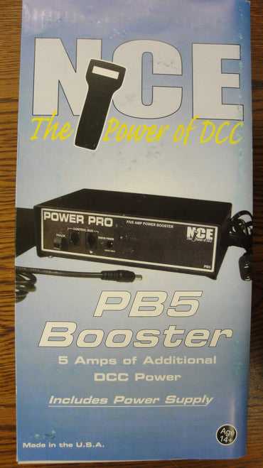 45 NCE /  PB5 Booster -- 5-Amp w/Power Supply (SCALE=ALL) Part # = 524-045